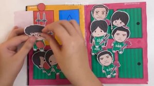 [🔫paper diy🔫] SQUID GAME PAPER PLAY GAME BOOK DIY ｜ asmr