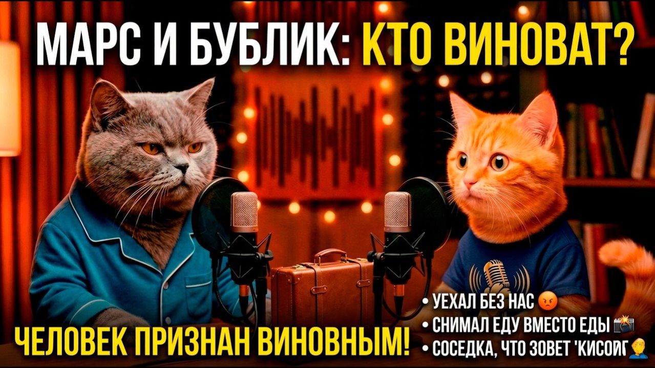🤣 Коты провели расследование. Человек виновен.