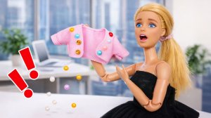 СТРАЗЫ С ЖАКЕТА ПОЛЕТЕЛИ НА ПОЛ ВО ВРЕМЯ СОБЕСЕДОВАНИЯ! 😱💎 Барби в ДОМЕ МОД! 👗✨