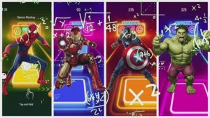 Человек-Паук против Железного Человека, Капитана Америки и Халка — Музыкальная Битва Тайлс Хоп