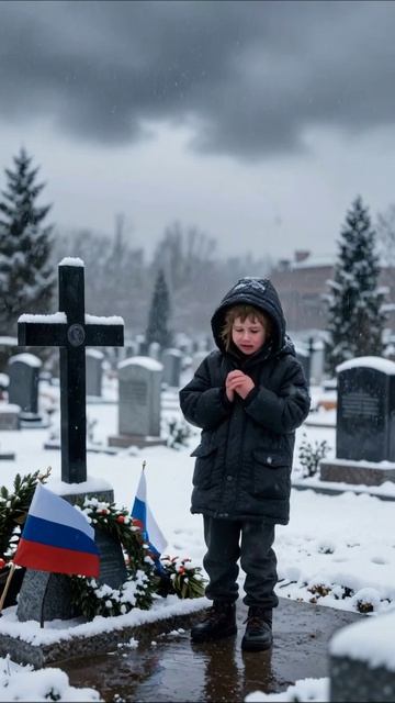 Потерянное детство: слезы на снегу #печаль #утрата #грусть