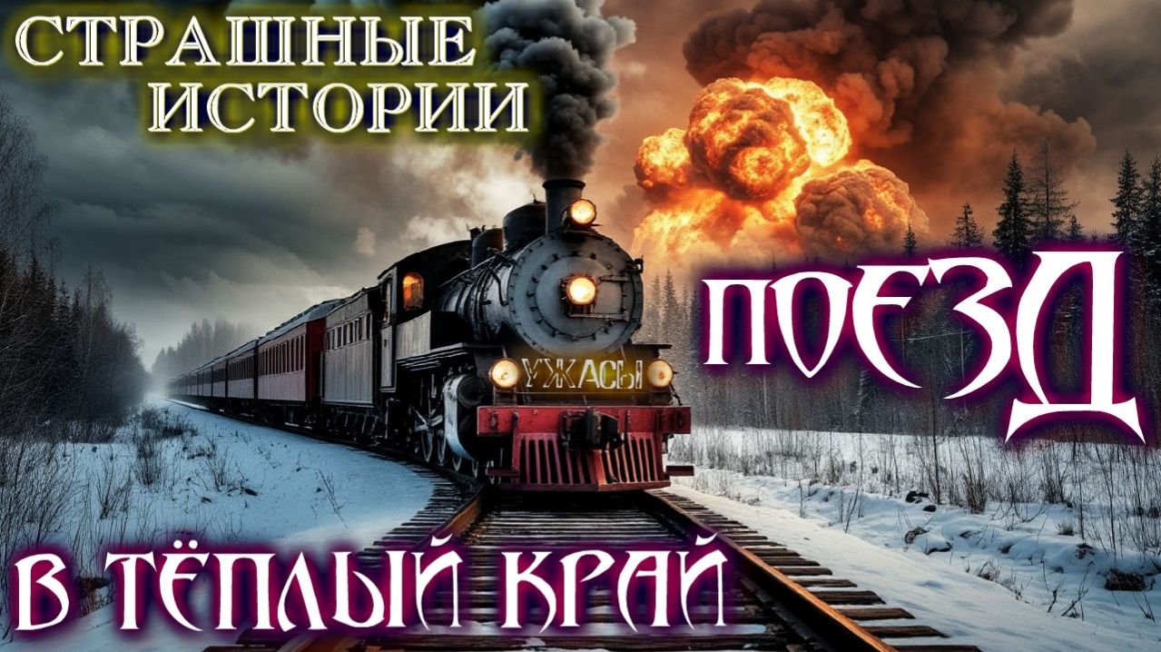 ПОЕЗД В ТЕПЛЫЙ КРАЙ. Мистика Страшные Истории на ночь Поездатые Ужасы Мистические Апокалипсис Поезда