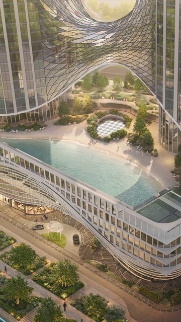 Небоскреб с Морем МОСКВА СИТИ…