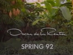 Показ женской коллекции Oscar de la Renta весна-лето 1992