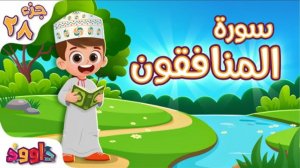 63. Сура аль-Мунафикун, Коран для детей, для заучивания наизусть.