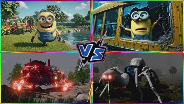 ПАРОВОЗ МУТАНТ ТОМАС 🚂 ПРОТИВ ДОБРОГО ПОЕЗДА И МОНСТР МИНЬОНЫ! 💥 КТО ПОБЕДИТ? МУЛЬТИК БАТТЛ
