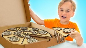 Картонный челендж для детей с Крисом и майком