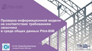 Проверка информационной модели на соответствие требованиям заказчика в среде общих данных Pilot-BIM