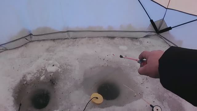 Снова ловлю рыбу в палатке. Зимняя рыбалка 2026 Онлайн. Крутая рыбалка, лучшие моменты до Конца