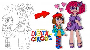 Удивительный цифровой цирк Рагата и Помни/раскраска