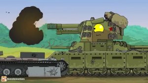 Немецкие фанатики и Монстр Фанатик vs Советский богатырь  Федор - Мультики про танки