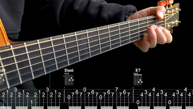 ИГРА АККОРДАМИ на Гитаре 007. Уроки Гитары. Аккорды и табы для Гитары Guitar B28