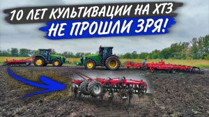 «РУЧНАЯ» культивация на двух John Deere 8335R. «ДЕШМАНСКИЙ» сальник остановил CITANку.