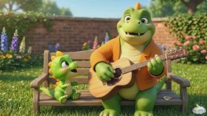 Папа и динозаврик Тоша строят скворечник! 🛠️ Песенка для малышей