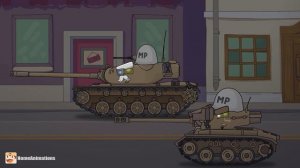 Танки зомби напали на город - Мультики про танки