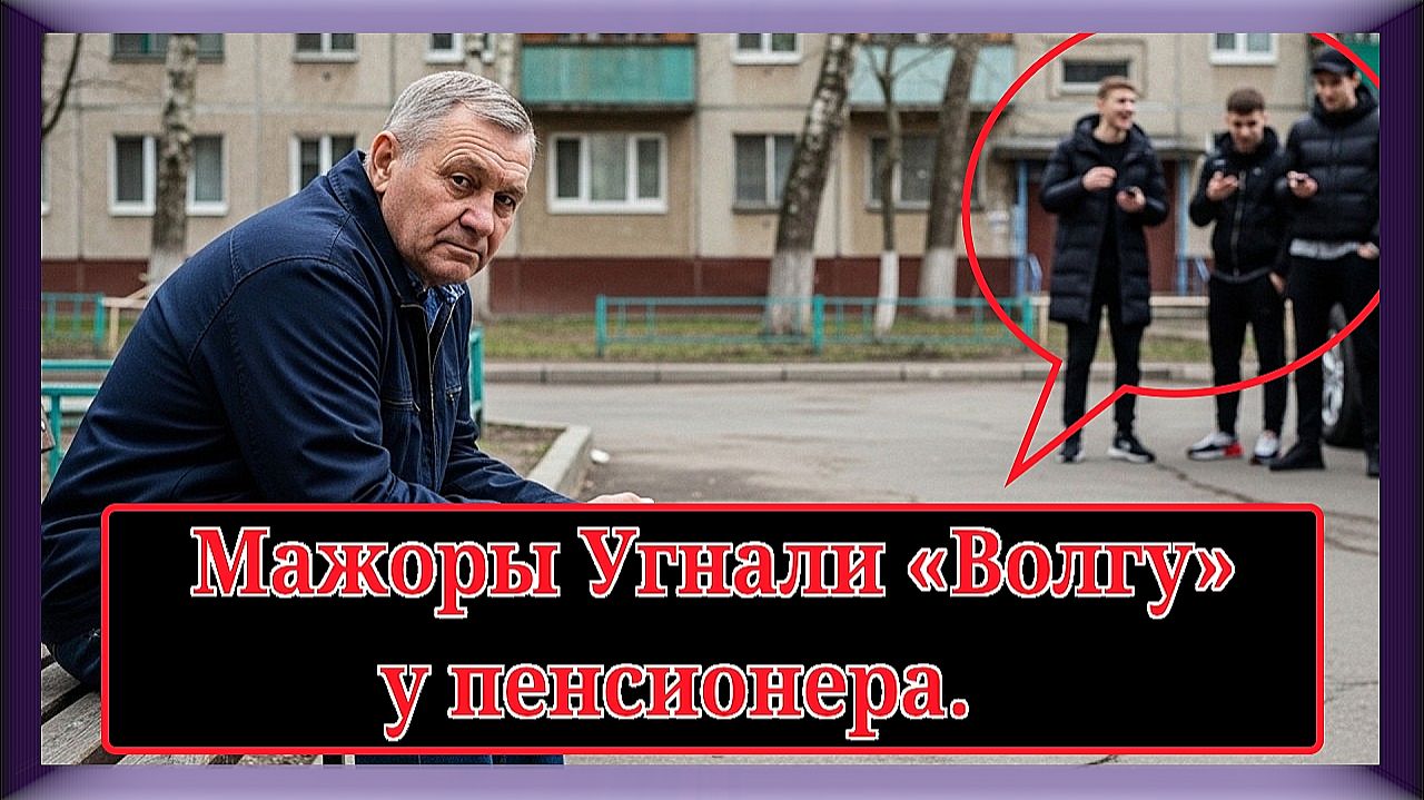 Мажоры Угнали «Волгу» у пенсионера.