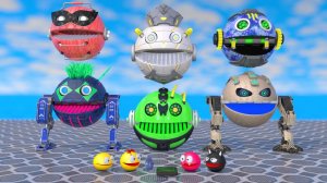 Пакман и фантастическая команда роботов – Портал Пеббл и Поверхностный слайдер. Мультики для детей