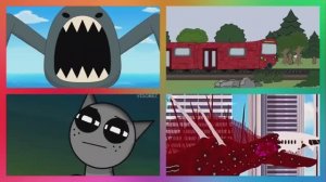 ГИГАНТСКИЙ БЛУП ПРОТИВ СПРУНКИ: Битва в Зараженном Небе и Поезд-Пожиратель — Мультик 🌊🚌🌌