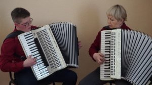 Е. Дербенко "Русский регтайм", р.н.п. "Ах ты, ноченька" обр. С. Павина, М. Шмитц "Микки-Маус"