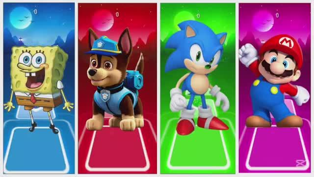 ГУБКА БОБ 🆚 ЩЕНЯЧИЙ ПАТРУЛЬ 🆚 СОНИК 🆚 СУПЕР МАРИО! 🏆 КТО САМЫЙ ЛОВКИЙ? МУЛЬТИК-БАТТЛ ГЕРОЕВ