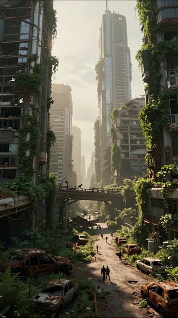 Пустошь города: природа возвращается #постапокалипсис #сурсостояние #экология