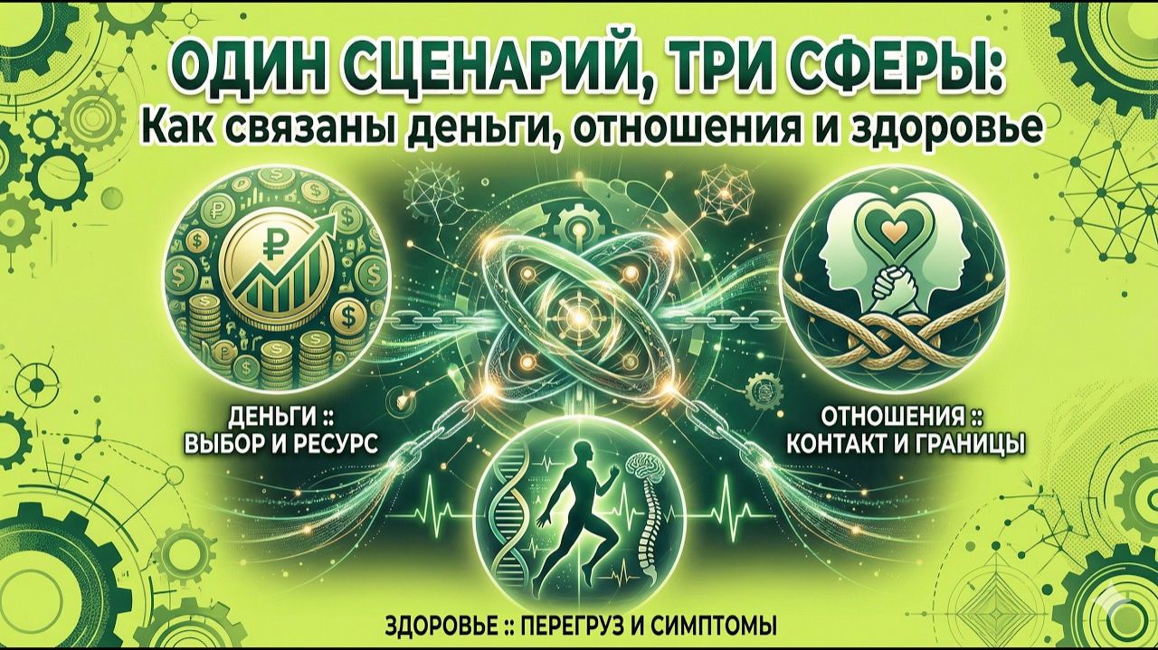 LIVE!!! Один сценарий, три сферы- как связаны деньги, отношения и здоровье