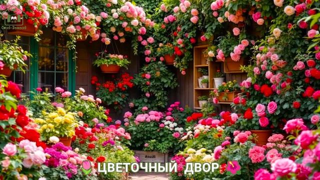 Дворы и дачи с роскошными цветами 🌹 сплошное вдохновение для души (17)