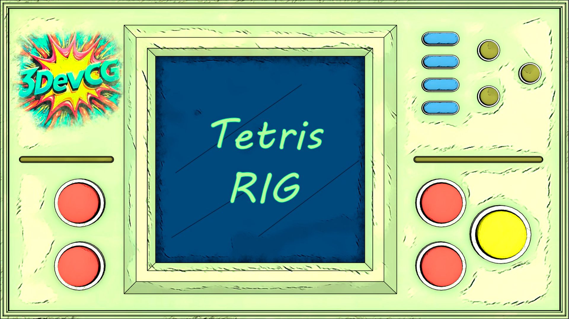 Autodesk Maya (Lesson: 02) Риггинг / RIG I Тетрис I