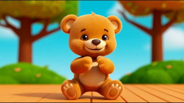👉 Прыг-Скок Мишка 🐻. Детская песня с движениями. Повторяй за мной!