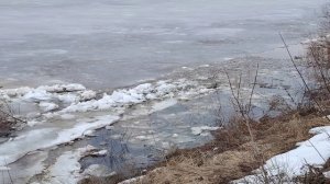 Ледоход. Закат. 27 марта