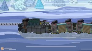 ТАНКО-ПОЕЗД против ЧЕРВЯ-МОНСТРА ОГНЕННАЯ ПОГОНЯ по рельсам!