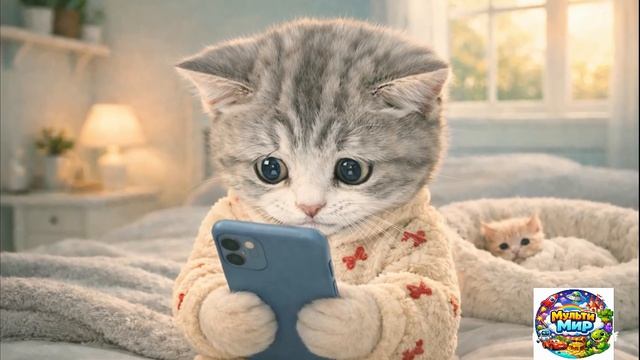 【Офисный котик Муги】 Репортаж из жизни Муги, который паникует из-за сильного опоздания 🐱⏰