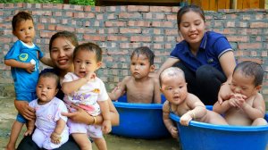Мама поневоле. Дуонг. Сбор манго. Покупаю детскую одежду, купаю малыша, учимся читать. Серия 106