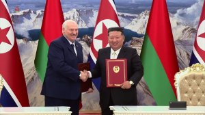 Ким Чен Ын провел переговоры с президентом Республики Беларусь Александром Лукашенко