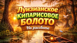 Самое спокойное место на Земле 🌅 Луизианское Кипарисовое болото На рассвете - сон, учеба и медитаци