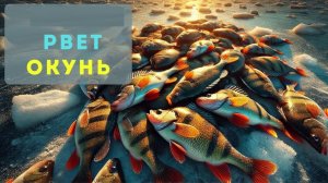 Лучшая Рыбалка на Мотыля. Ловлю Целую Кучу Окуней. Популярная Зимняя Рыбалка 2026. Русская Рыбалка