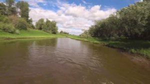 ЛОВЛЯ РЫБЫ БРЕДНЕМ В ТАЁЖНОЙ РЕЧКЕ