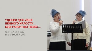 Галина Антипова, Елена Емельянова. Удержи для меня немного красоту безграничных небес...