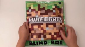 [💸paper diy💸] ROBLOX AND MINECRAFT BLIND BAGS unboxing! ｜ asmr