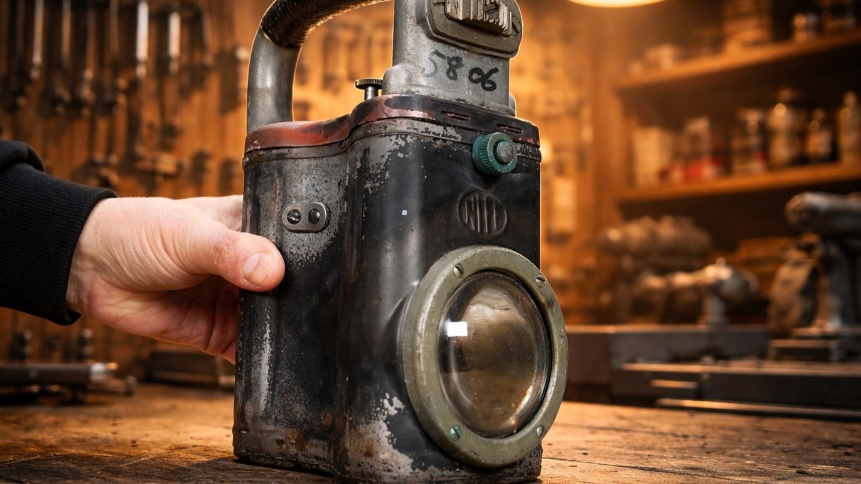 Реставрация старого железнодорожного фонаря.