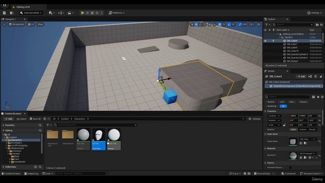 Cyborg Hard Surface Character Creation In Blender (7) 14 - Eyes Setup 2
