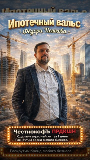 «Ипотечный вальс» Фёдор Пешков гр. «Честнокофъ» ПРДКШН #клип #ипотека