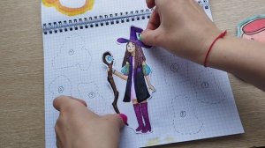 Бумажные Сюрпризы - Ведьмочка, цветочки, дизайн банковских карточек