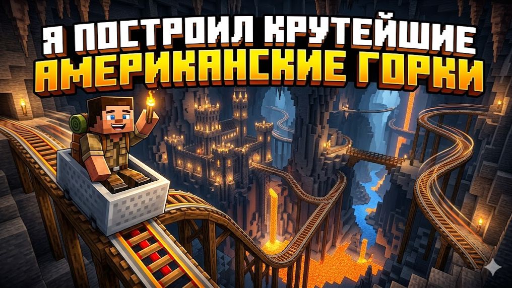 НУ ДА Я ПОСТРОИЛ АМЕРИКАНСКИЕ ГОРКИ В КРУТЕЙШЕМ ЗАМКЕ(своём)