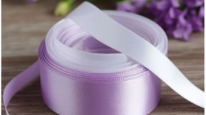 Новая идея. Прекрасный бант из капроновой и атласной ленты