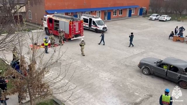 В Чечне прошли соревнования по ликвидации последствий ДТП