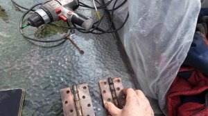 25,26 марта 2026г.Сделала калитку и доделала подпорную стенку.