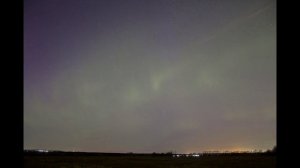 Ночные таймлапсы северного сияние в Яльгелево, вблизи Русско-Высоцкое. Ленобласть.