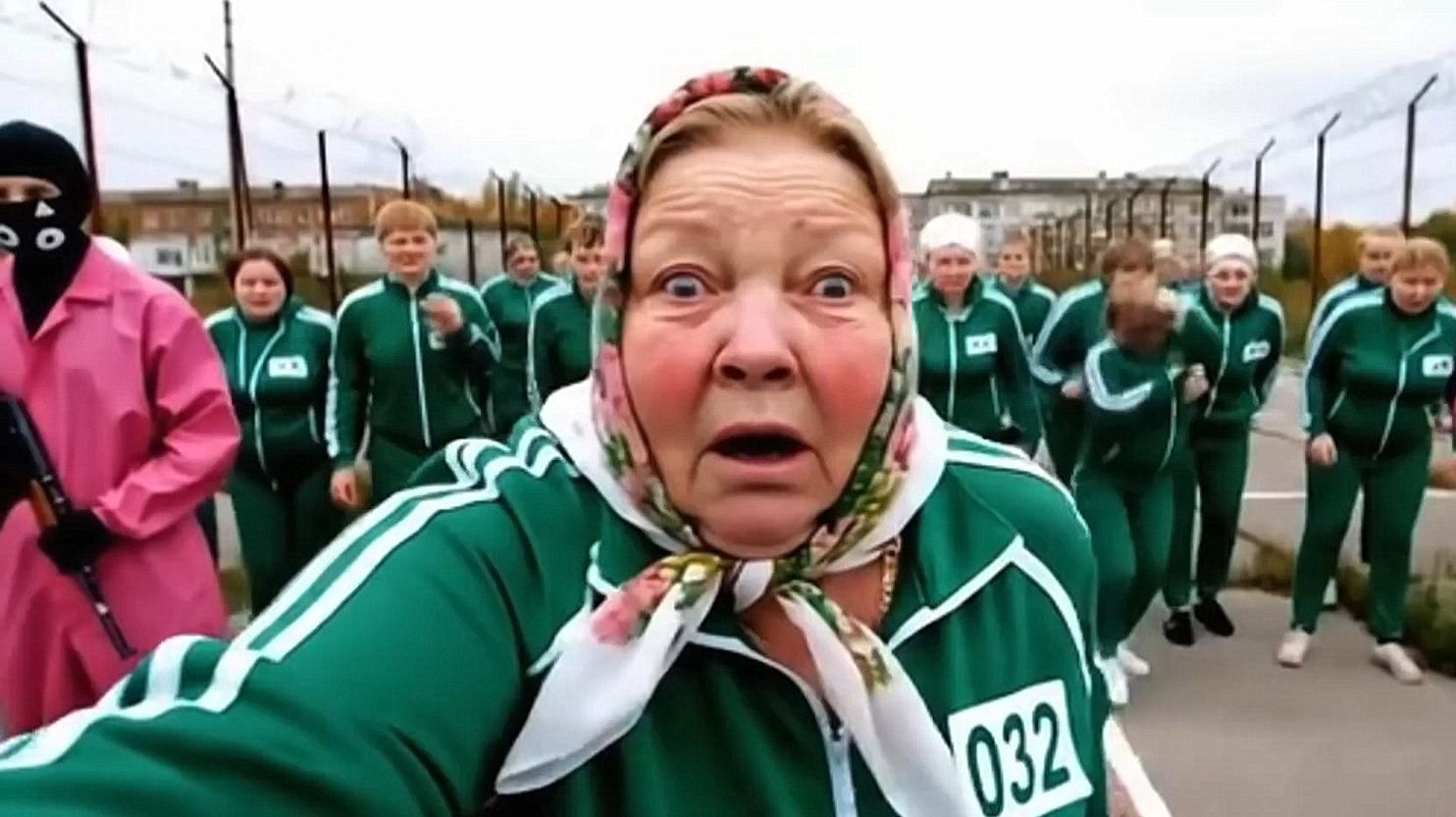 Баба Галя играет в кальмара. Часть 1