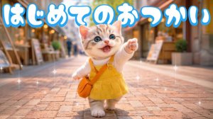 【Офисный котик Муги】Воспоминания !! Репортаж из жизни Муги, который впервые сходил в магазин 🐱🚌